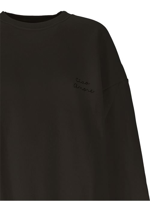 Charcoal grey cotton sweatshirt GIADA BENINCASA | 270719